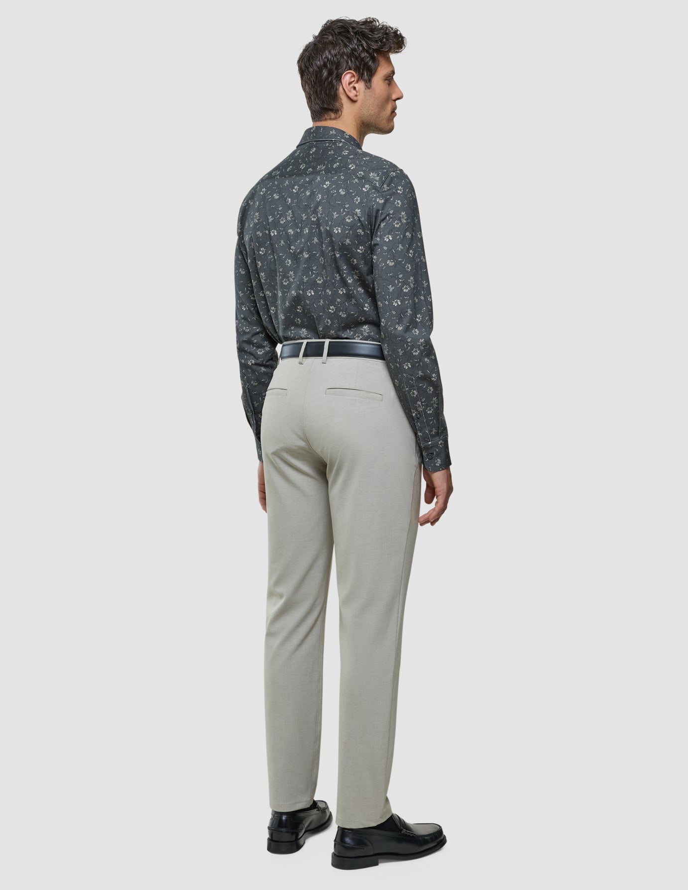 Classic Shirt Grey Floral Regular