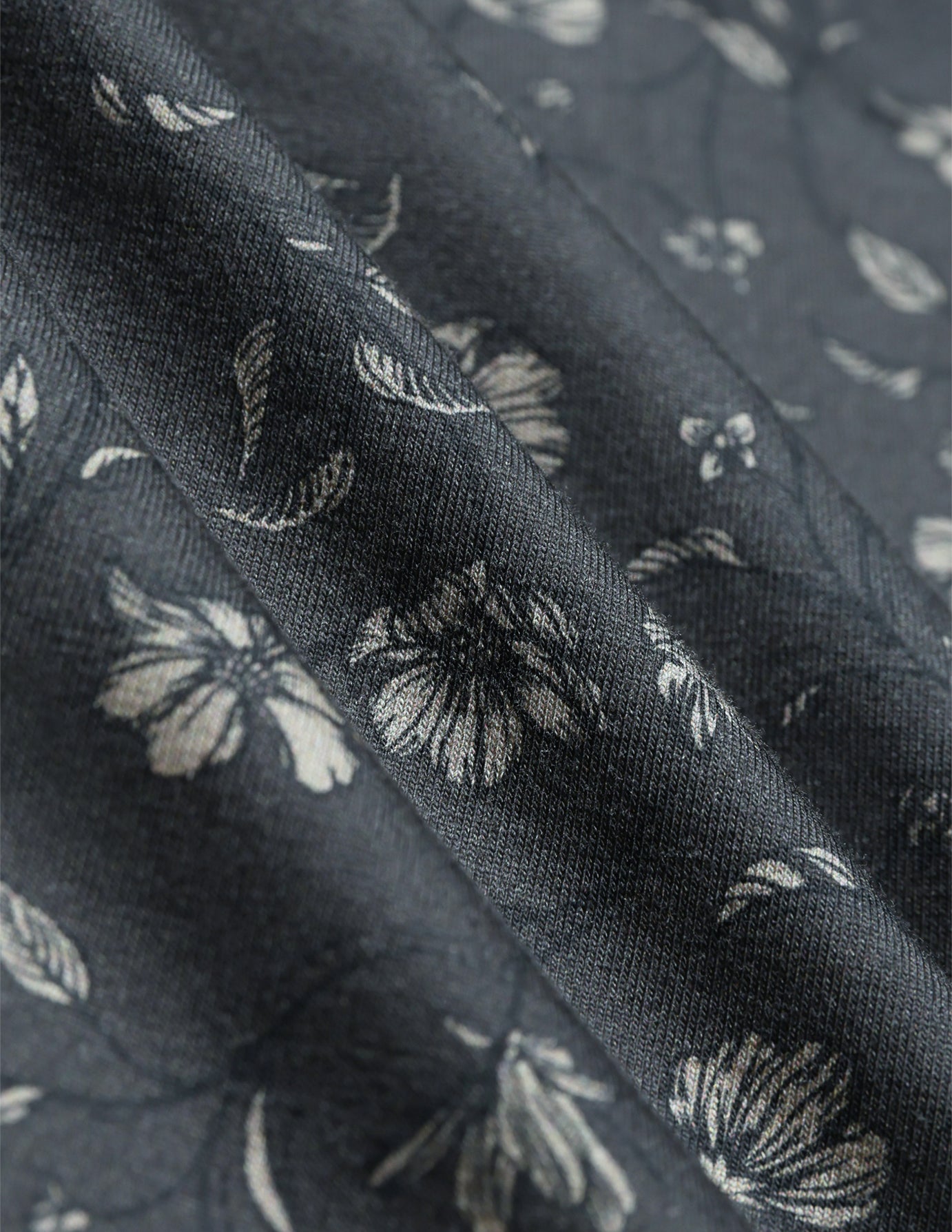 Classic Shirt Grey Floral Slim