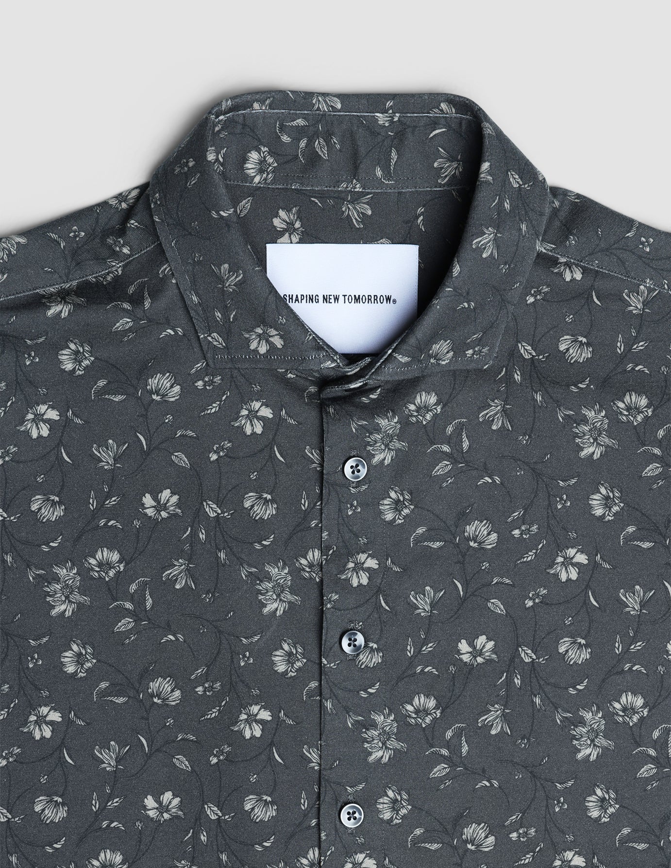Classic Shirt Grey Floral Regular