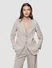 Women Ease Blazer Vanilla Melange