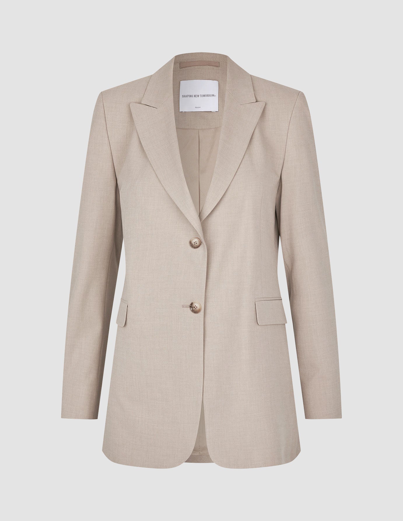 Women Ease Blazer Vanilla Melange