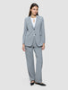 Women Ease Blazer Steel Melange