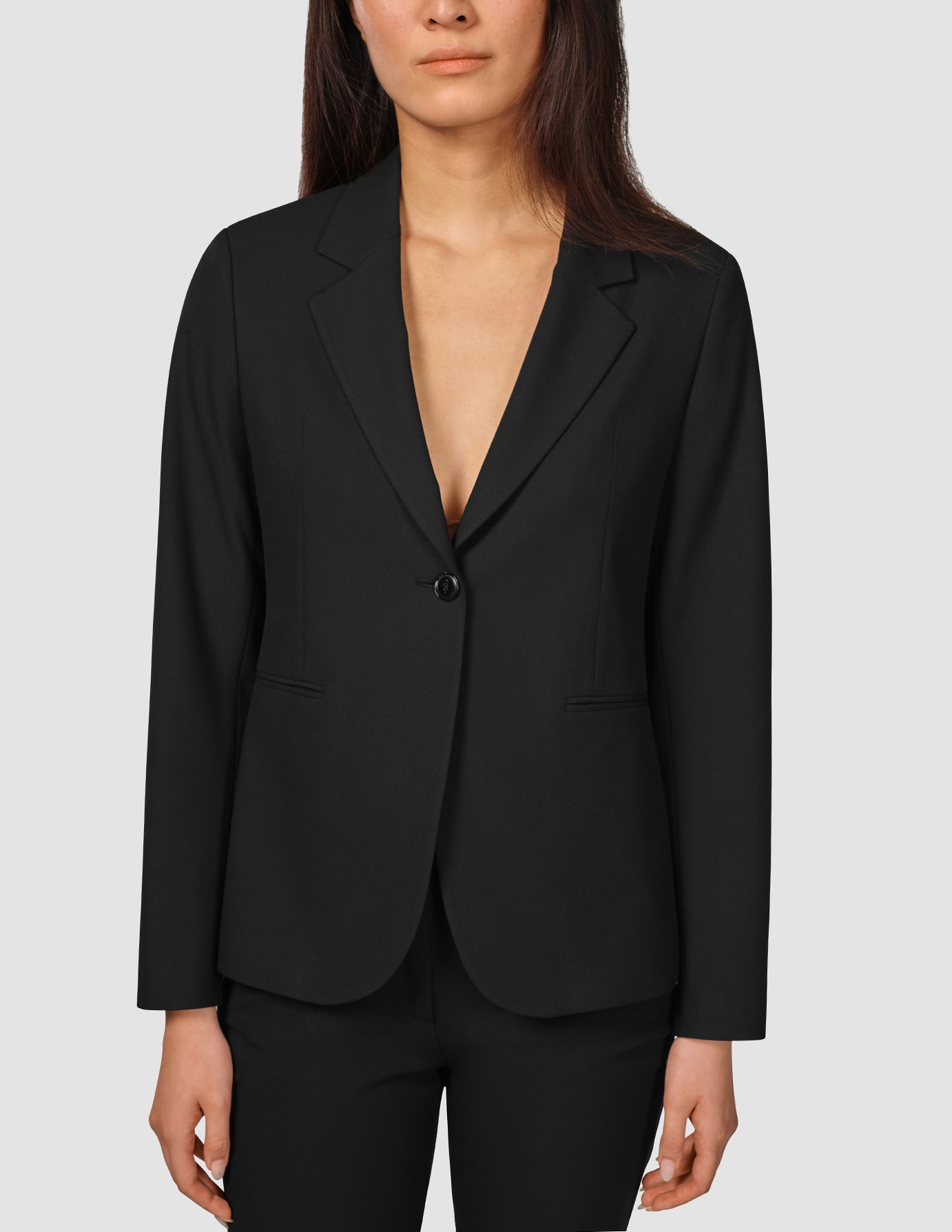 Women Ease Fitted Blazer Black