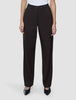 Women Ease Pants Straight Mocha Melange