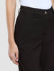 Women Ease Pants Straight Mocha Melange