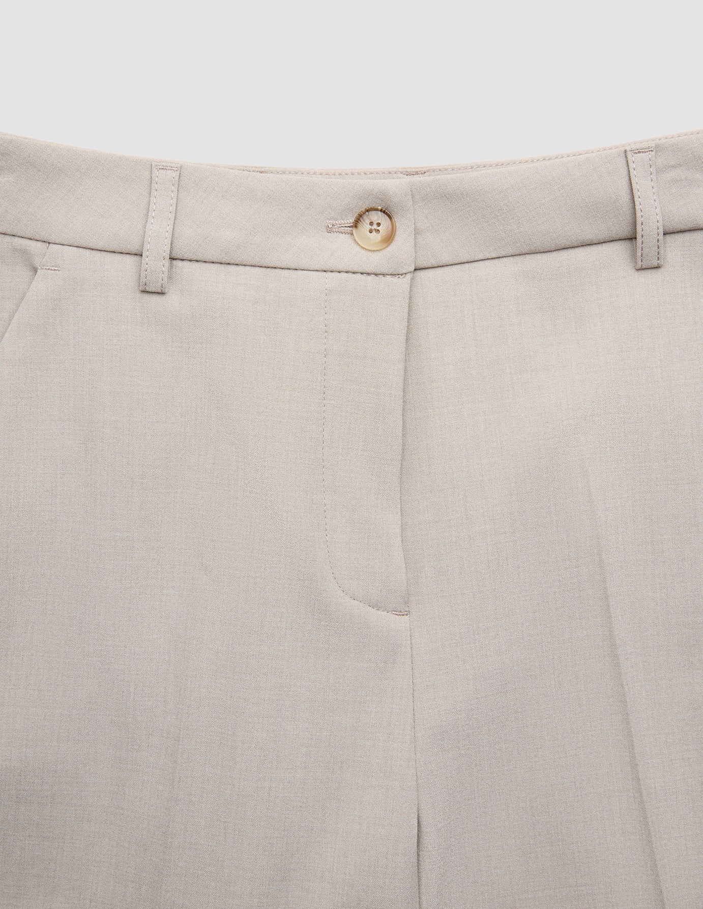 Women Ease Pants Straight Vanilla Melange