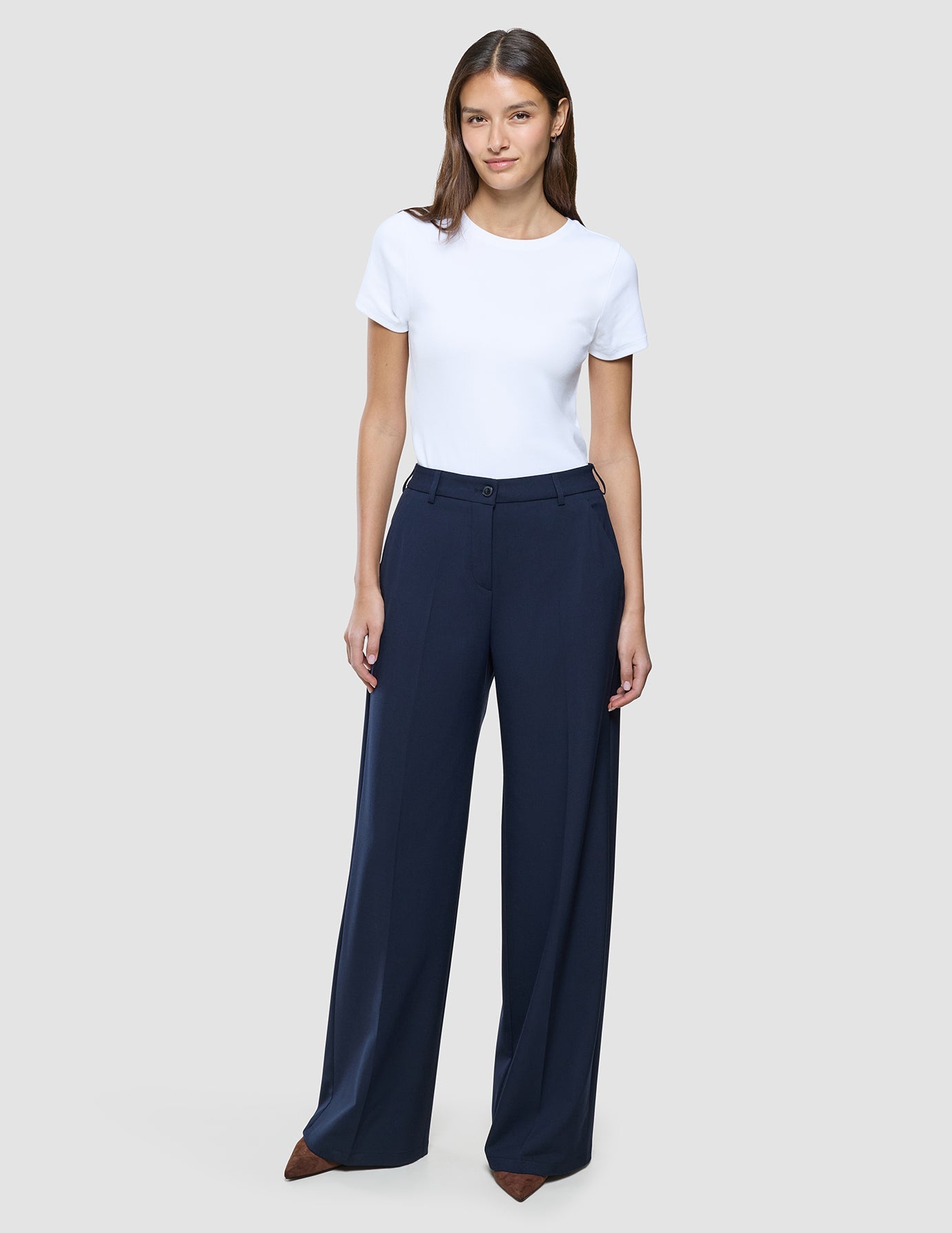Women Ease Pants Wide Blue Nights