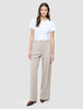 Women Ease Pants Wide Vanilla Melange