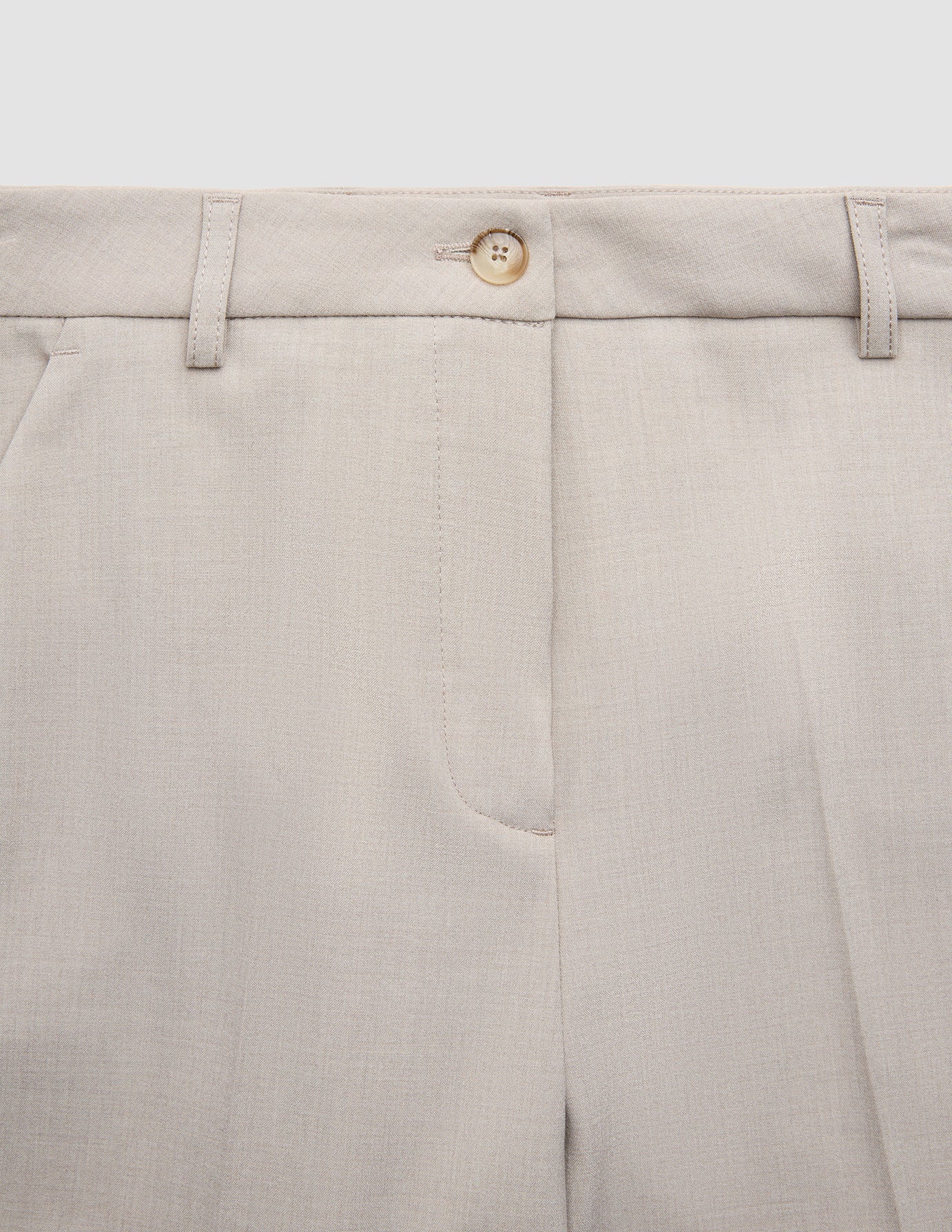 Women Ease Pants Wide Vanilla Melange
