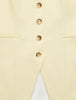 Women Essential Long Vest Misty Yellow