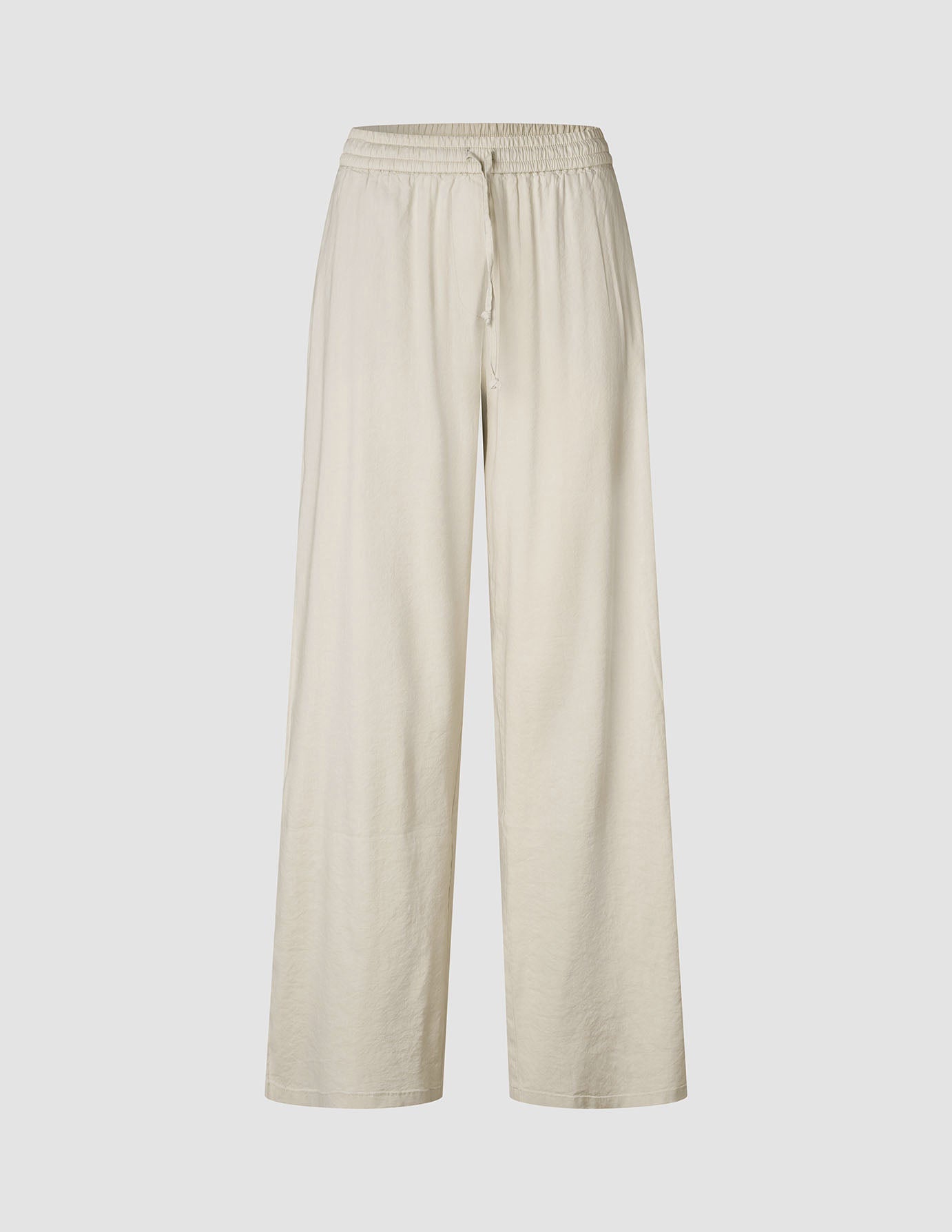 Women's Linen Pants Relaxed Sandy Beige