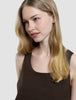 Women Linen Top Espresso
