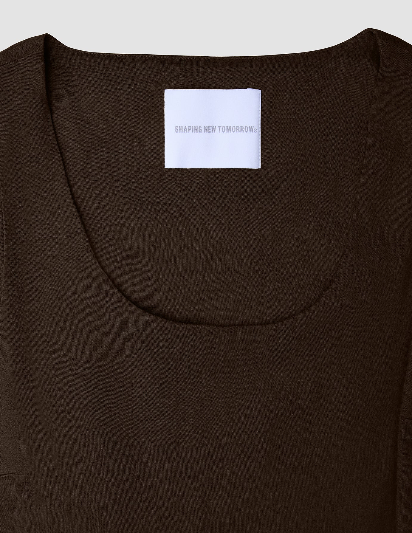 Women Linen Top Espresso