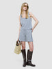 Women Linen Top Stone Grey