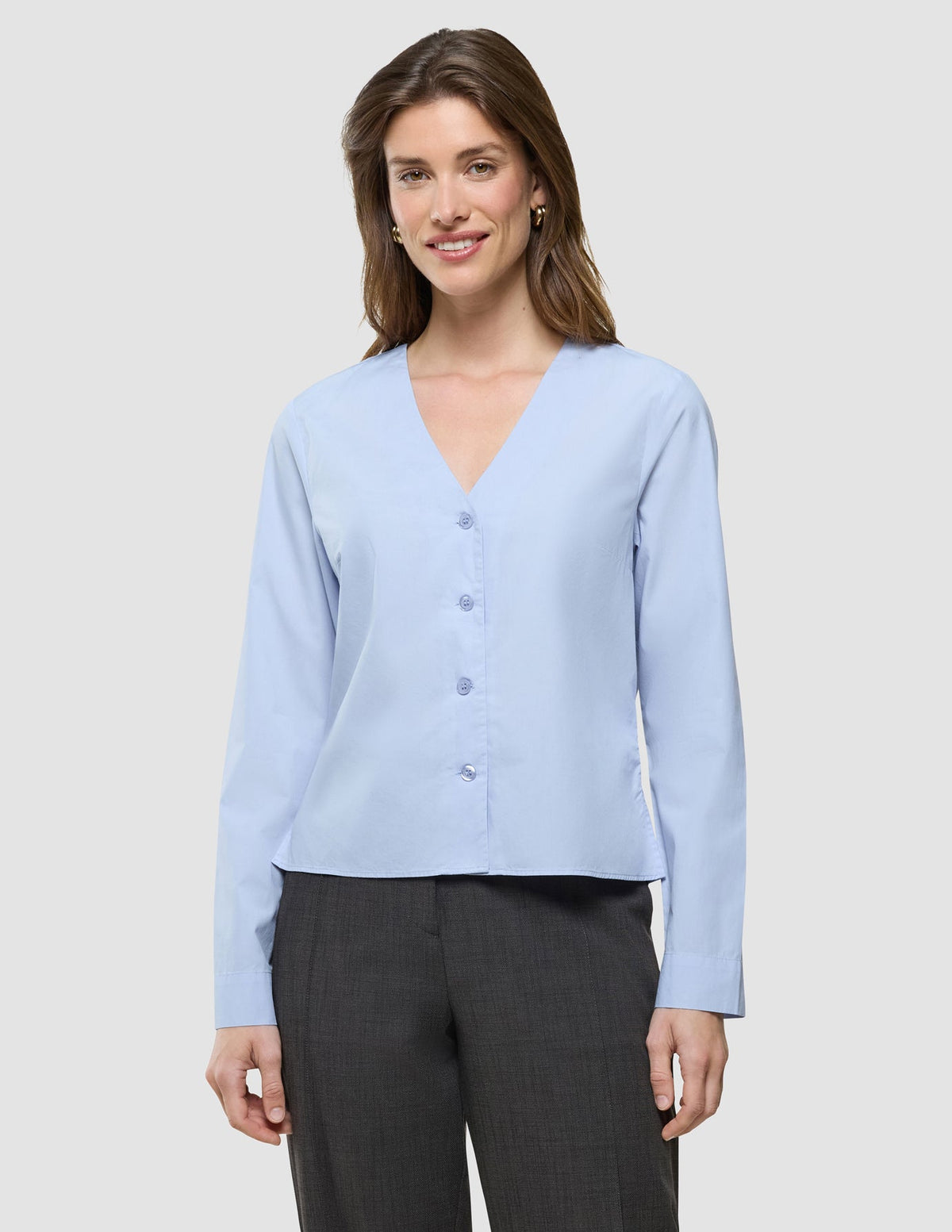 Madison Blouse Powder Blue