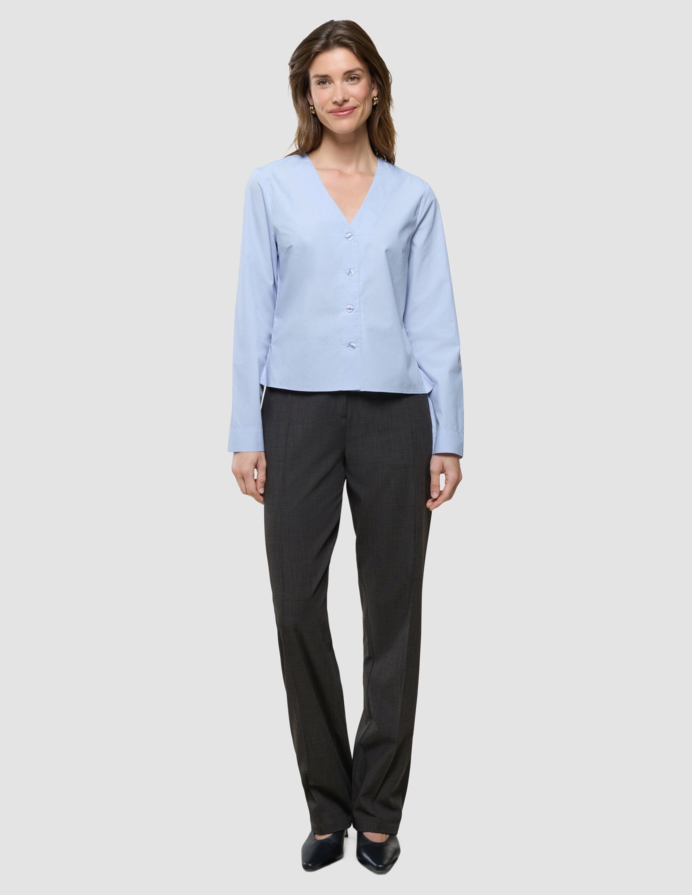 Madison Blouse Powder Blue