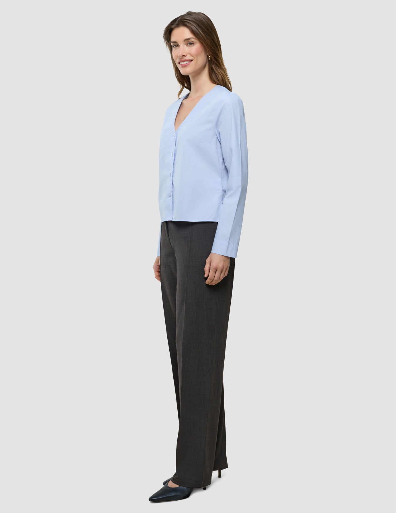 Madison Blouse Powder Blue