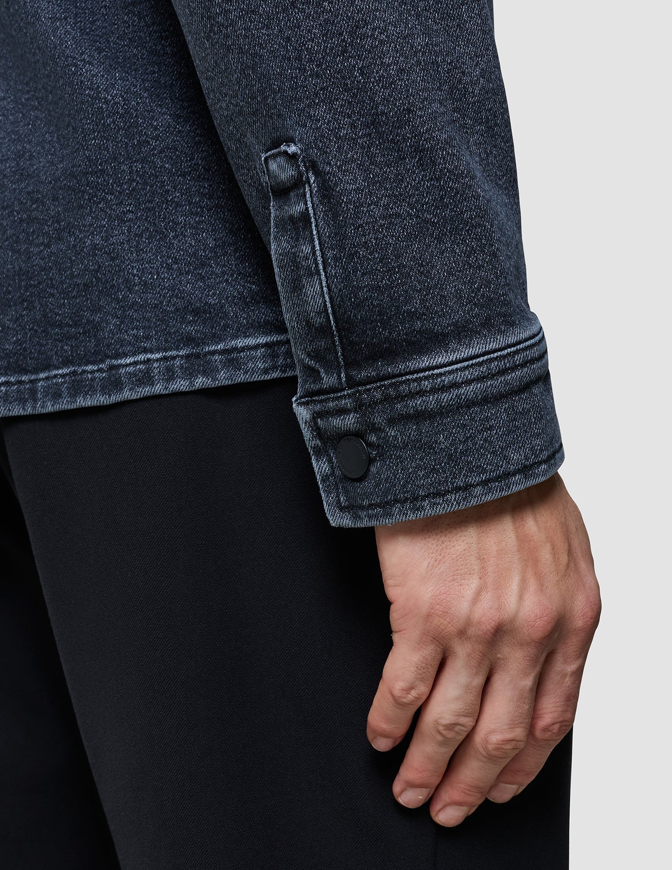 Matteo Denim Overshirt Washed Black