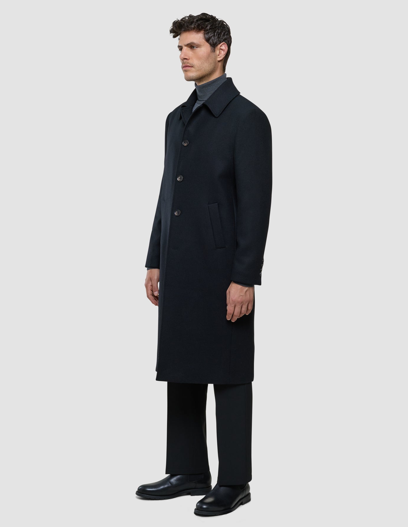 Maxi Wool Coat Black