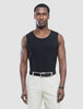 Rib Tank Top Black