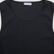 Rib Tank Top Black