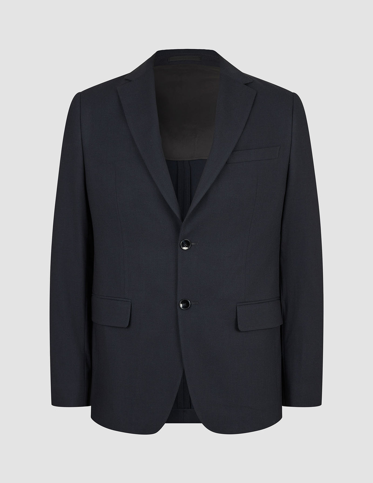 Motion Blazer Slim Midnight Blue, en mørkeblå blazer med smal passform i skandinavisk design med 360°-stretch.