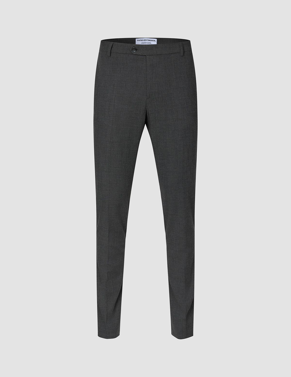 Motion Suit Pants Slim Pepper Grey: mørkegrå dressbukser med smal passform i skandinavisk design.