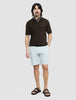 Refine Cotton Shorts Mint Grey