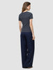 Women Rib T-shirt Dark Grey Melange