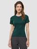 Women Rib T-shirt Evergreen