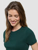 Women Rib T-shirt Evergreen