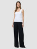 Rib Tank Top White