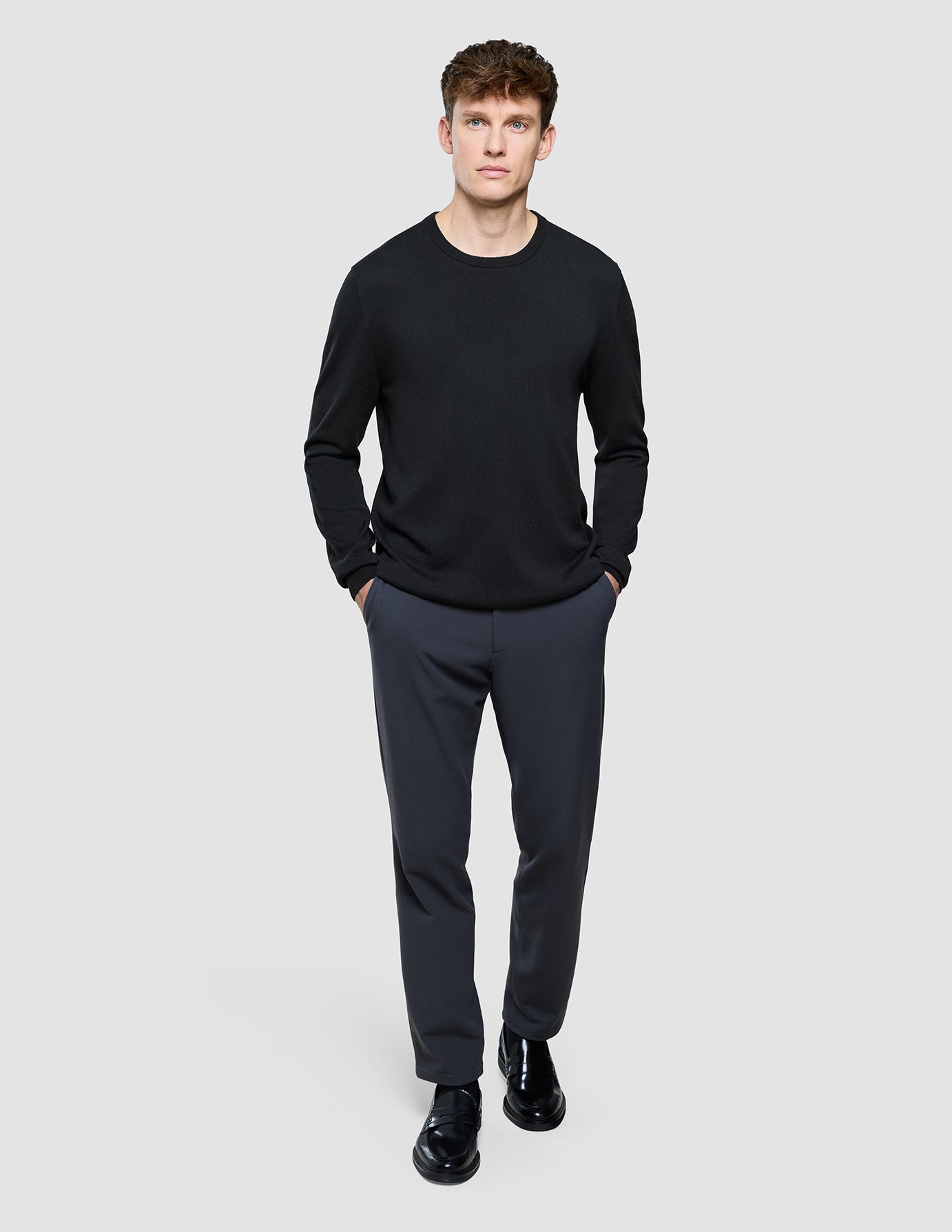 Seamless Core Knit Crewneck Black