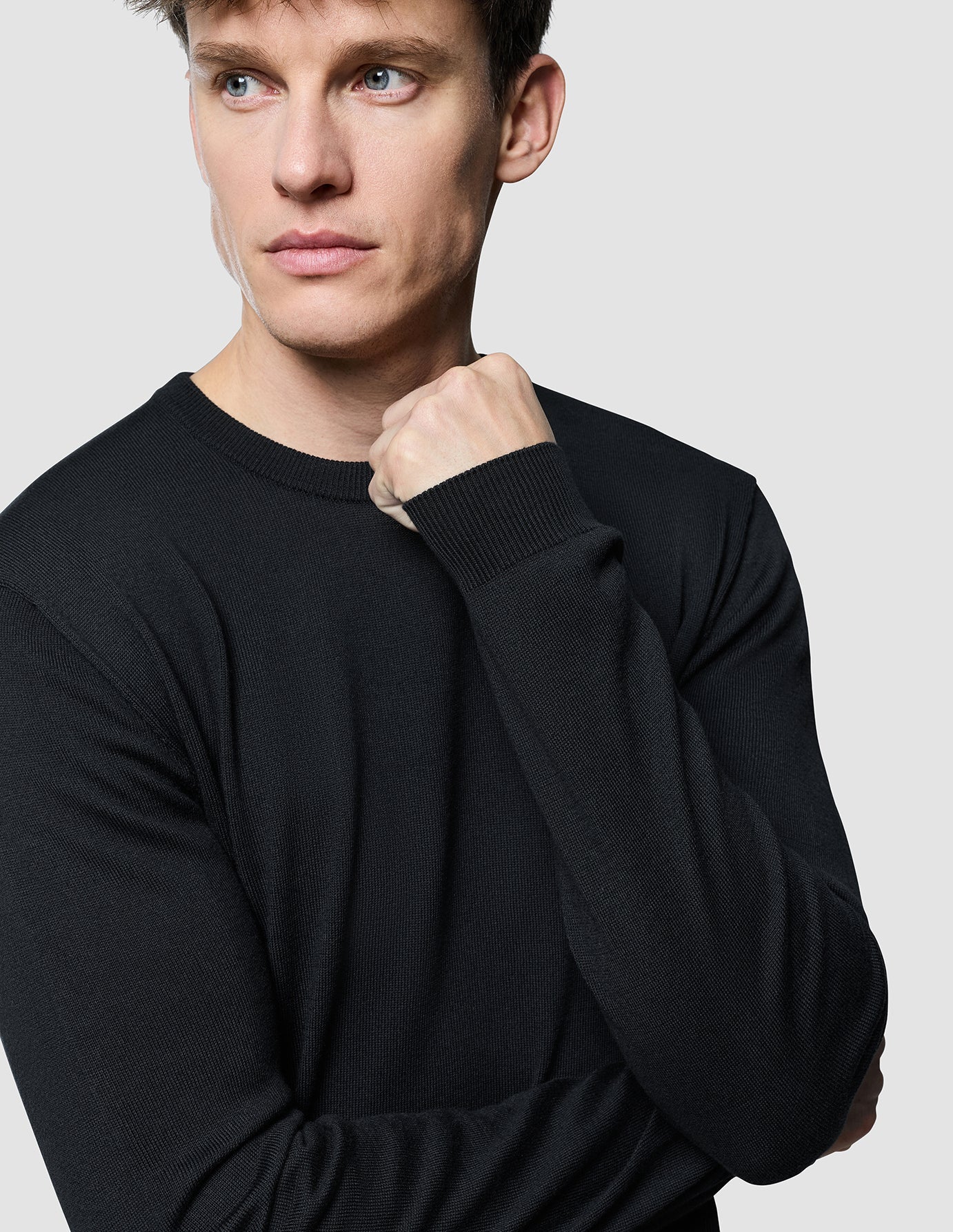 Seamless Core Knit Crewneck Black