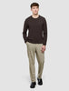 Seamless Core Knit Crewneck Dark Brown