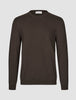 Seamless Core Knit Crewneck Dark Brown