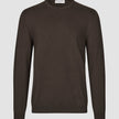 Seamless Core Knit Crewneck Dark Brown