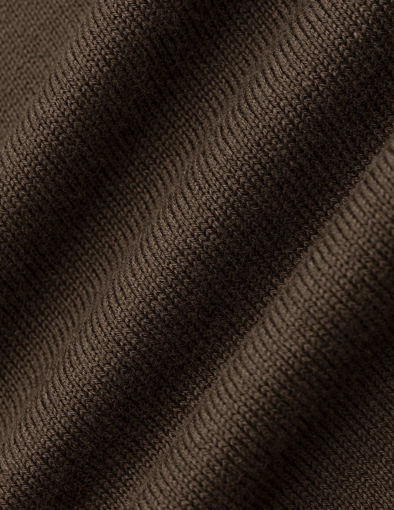 Seamless Core Knit Crewneck Dark Brown