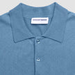 Seamless Core Knit Short Sleeve Polo Blue Tide