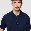 Seamless Core Knit Short Sleeve Polo Dark Navy