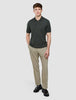 Seamless Core Knit Short Sleeve Polo Green Night