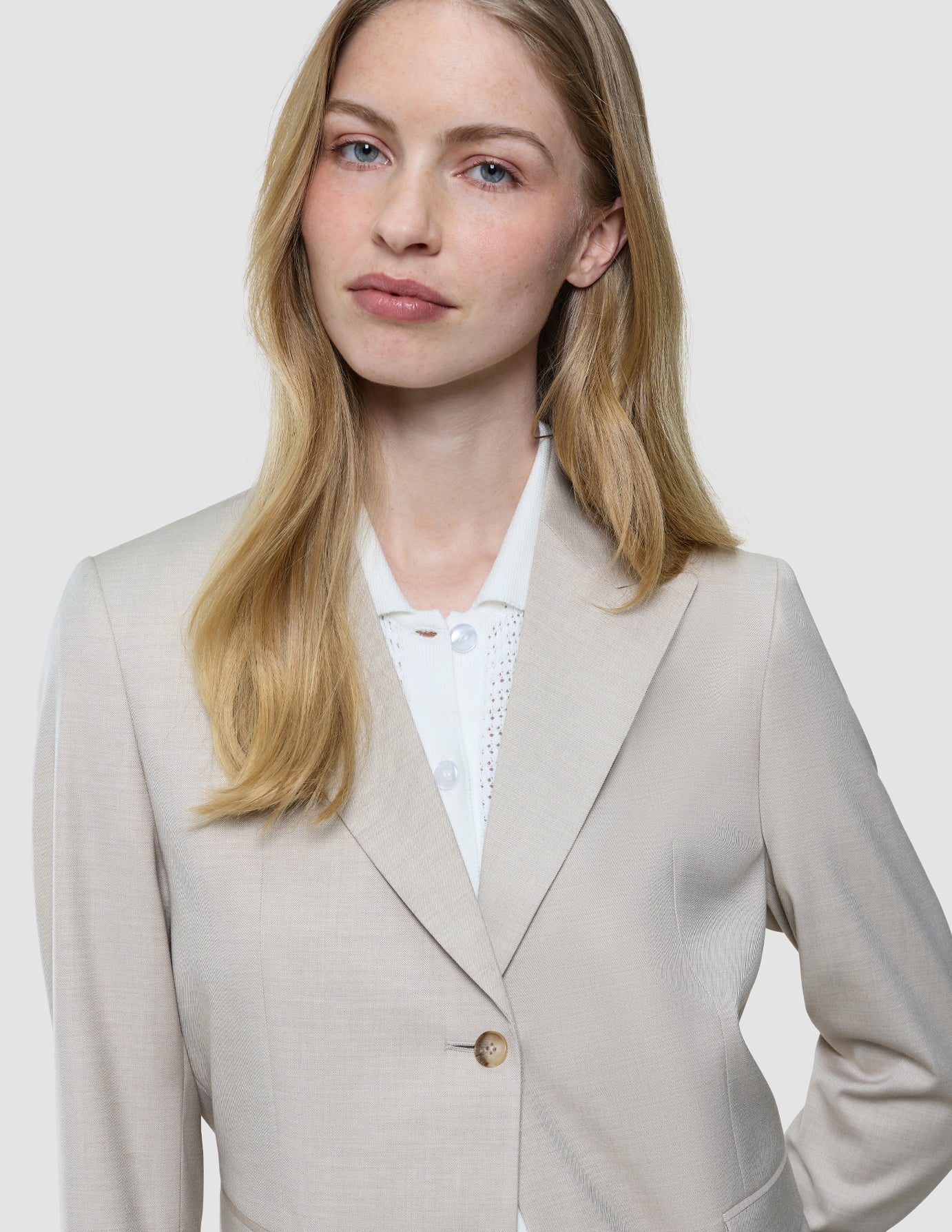 Women's Skye Blazer Sandy Beige Melange