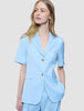 Women Skye Short Sleeved Blazer Blue Haze