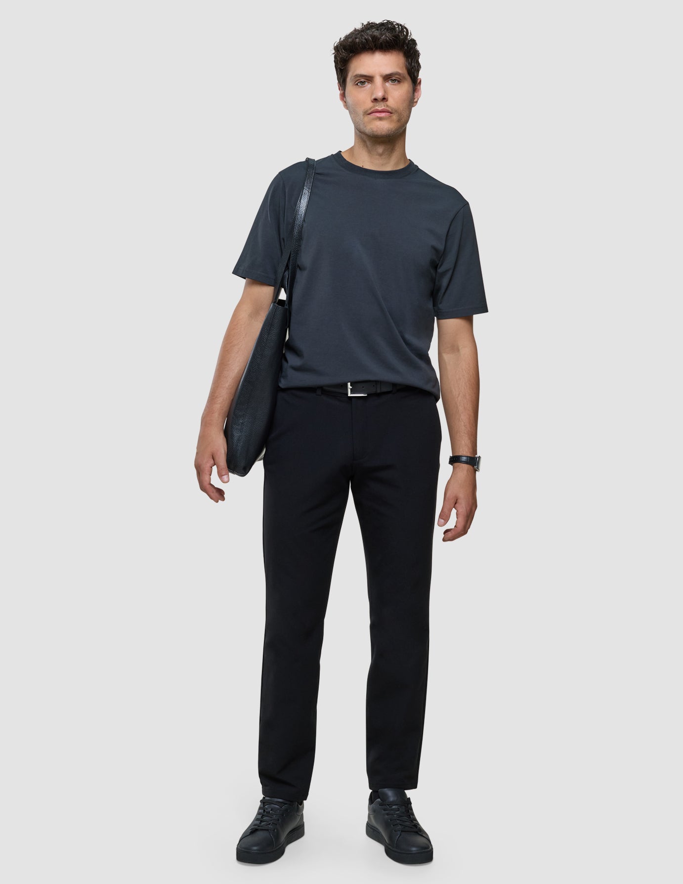Supima T-shirt Box Fit Deep Grey