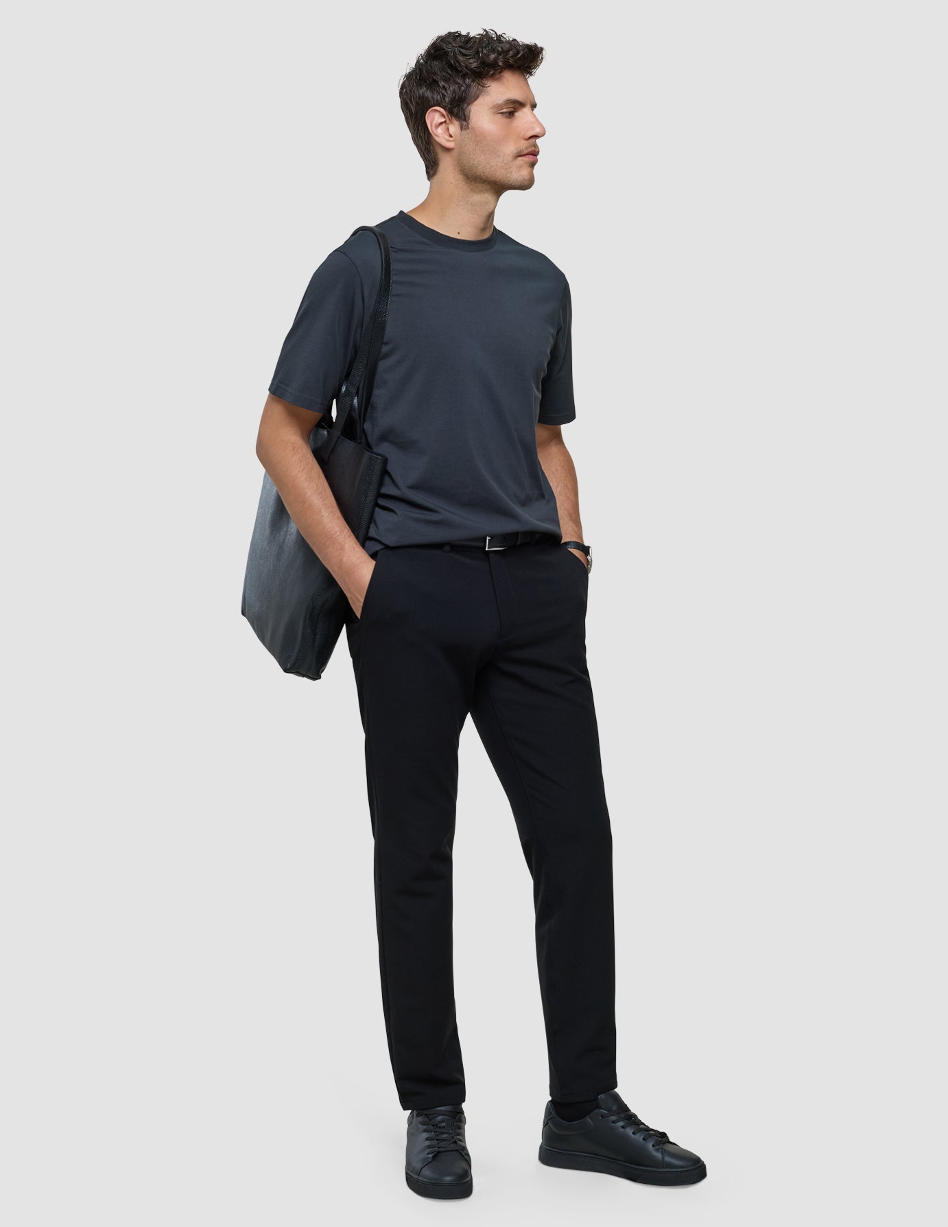 Supima T-shirt Box Fit Deep Grey