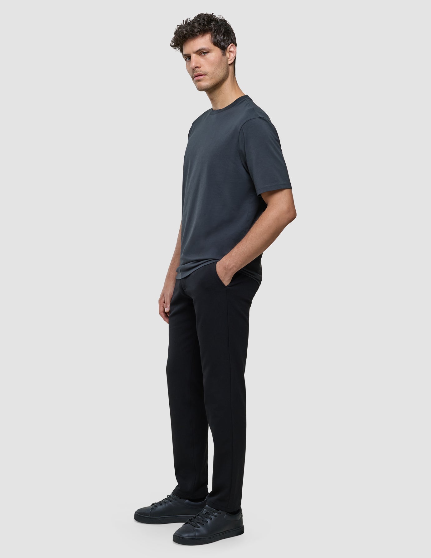 Supima T-shirt Box Fit Deep Grey
