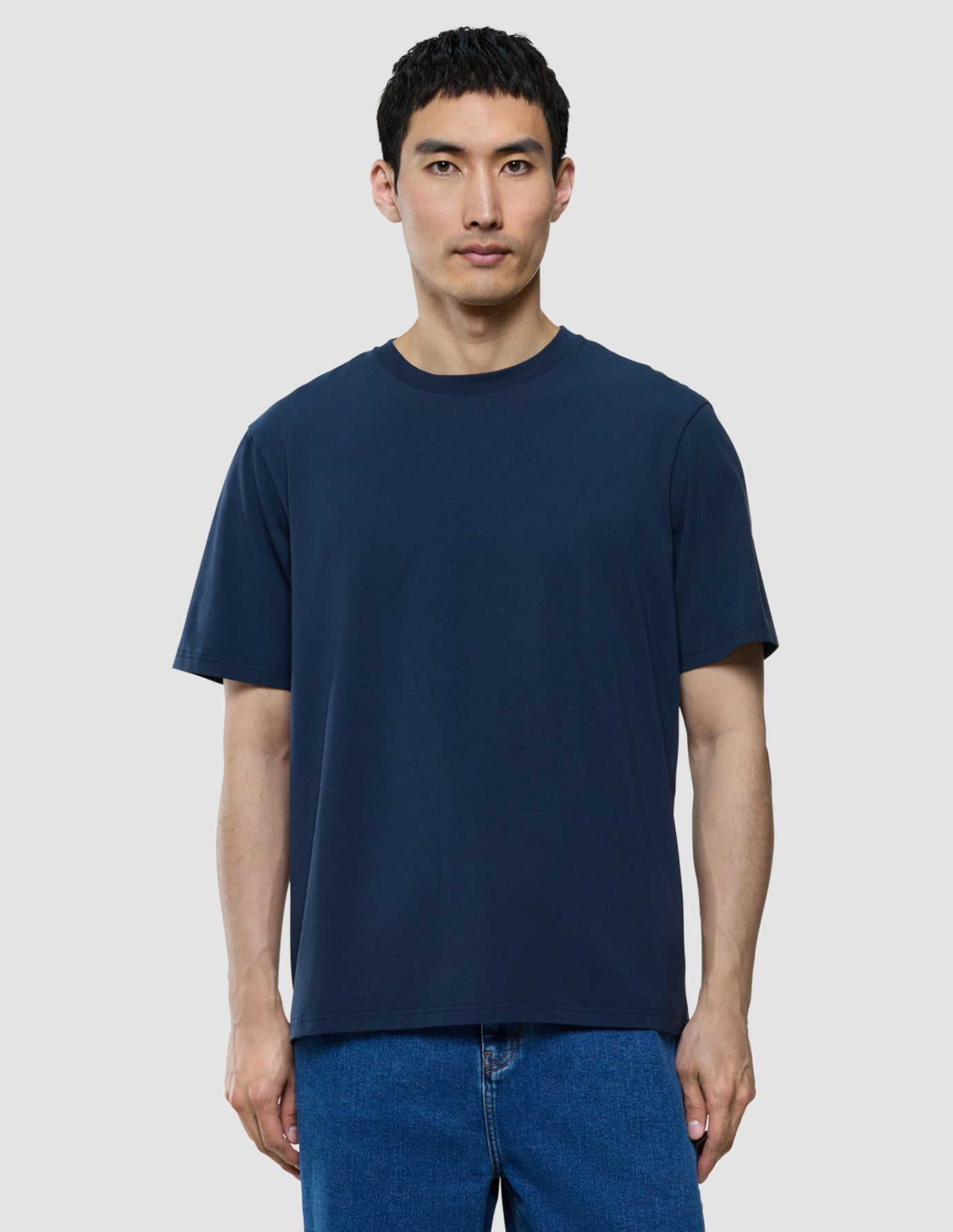 Supima T-shirt Box Fit Navy