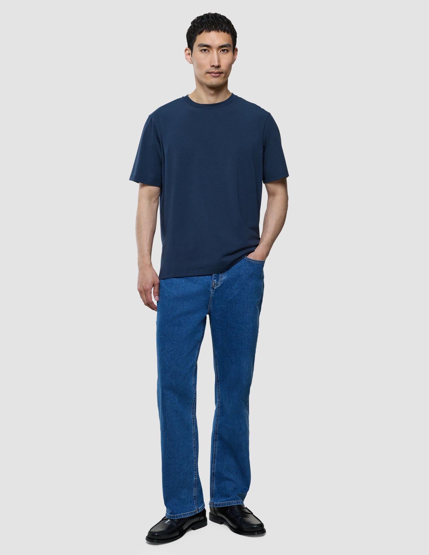 Supima T-shirt Box Fit Navy