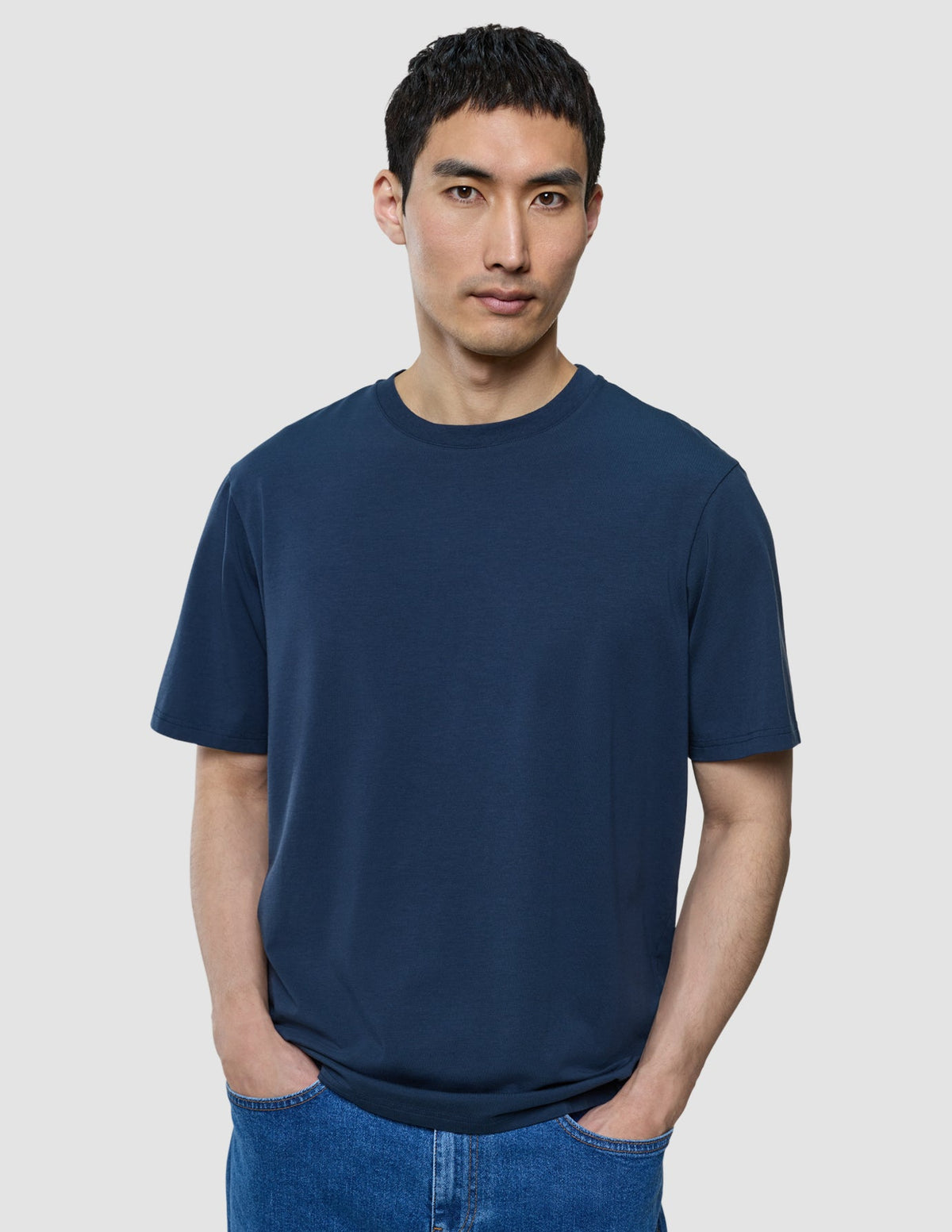 Supima T-shirt Box Fit Navy