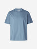 Supima T-shirt Box Fit Blue Mirage